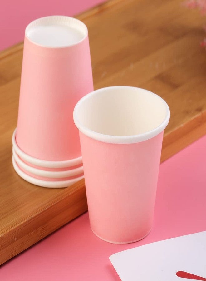 Hssugi 3oz Bathroom Paper Cups, 50 Count Disposable Mouthwash Cups, Pink Small Cups for Mouthwash, Espresso, Picnic, Travel, and Party - Image 4